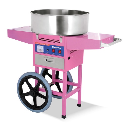 [G39412] Maquina de Algodon con Carrito Cuba de acero - Consumer