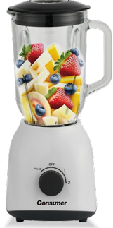 [HC39460] Licuadora 2 Velocidades Blanca 1,5 L - Consumer