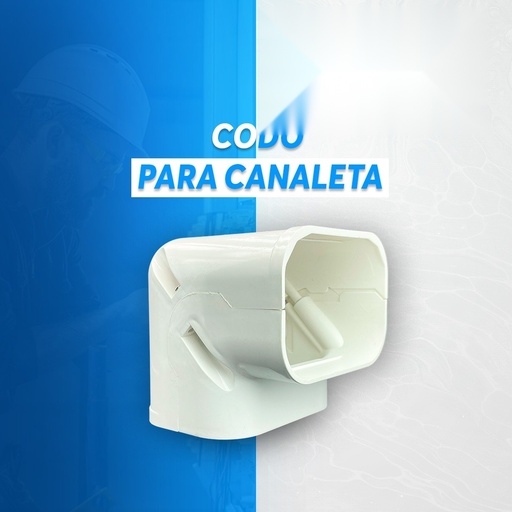 [EC39524] Codo para Canaleta de PVC Plano 75x50 - 1006 KAMO