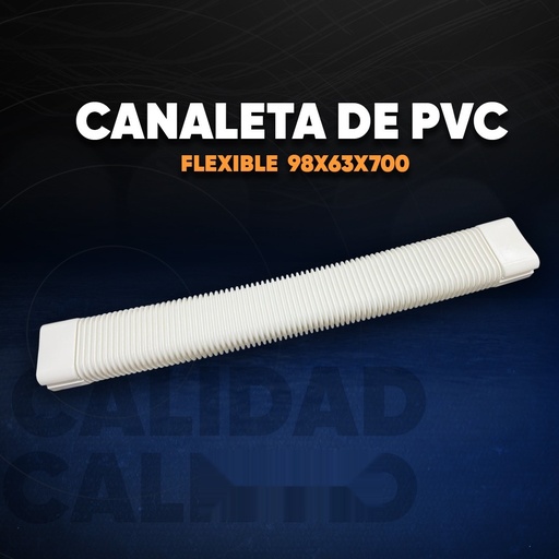 [EC39528] Canaleta de PVC Flexible 98x63x700 - 1553 KAMO