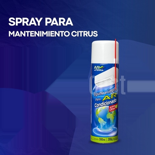 [HC39590] Spray Limpiador para Aire Acondicionado Aroma Cítrico 300 ml - AR da Terra