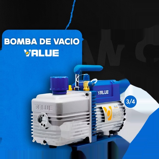 [FH39593] Bomba de Vacío 2 Etapas 3/4 HP 220V 50Hz - Value