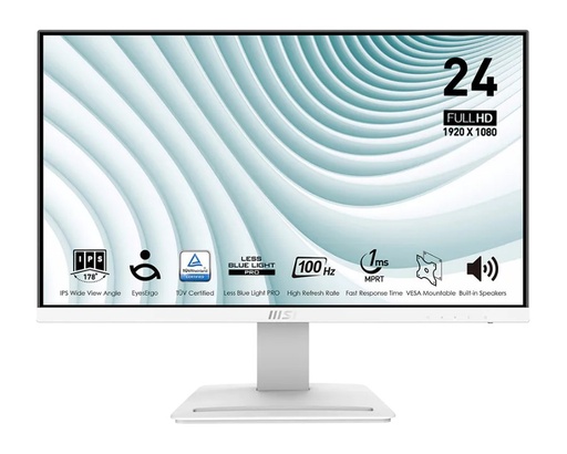 [TM39626] Monitor MSI Pro MP243W 23.8" Full HD IPS 144Hz / 1ms (blanco)