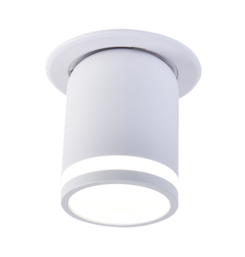 [EI39804] Artefacto LED Emb Techo Circ Fijo 9W Luz Calida Negro Misioner - Zaga