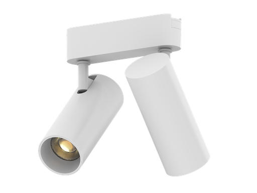 [EI39843] Cabezal LED P/riel Magnetico 2X12W Luz Calida/neutra/fria Blanco Linpi Minitrak - Zaga