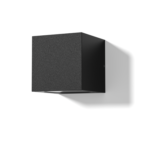 [EI39856] Aplique De Pared Bidireccional LED 9.5W Luz Cálida Cuadrado Negro Orion 10 Zaga