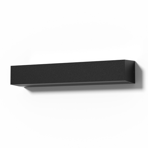 [EI39862] Aplique De Pared Bidireccional LED 18W Luz Cálida Negro Rectangular Canis 2L Zaga