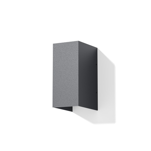 [EI39864] Aplique De Pared Bidireccional LED 6W Luz Cálida Rectangular Gris Oscuro Star L Zaga