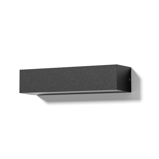 [EI39869] Aplique De Pared Unidireccional LED 6.5W Luz Cálida Negro Rectangular Canopus 1L Zaga