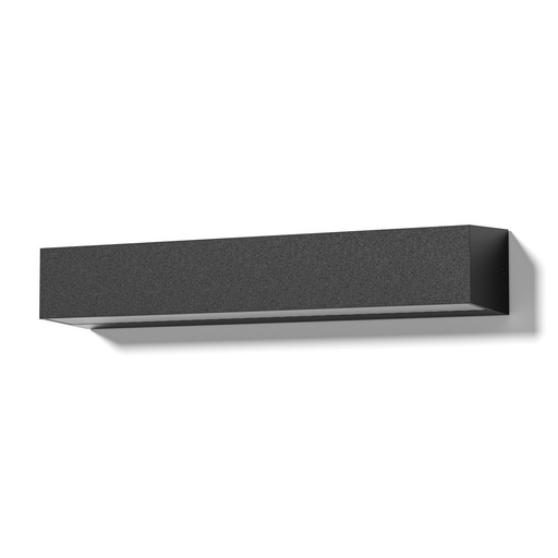 [EI39870] Aplique De Pared Unidireccional LED 9W Luz Cálida Negro Rectangular Canis 1L Zaga