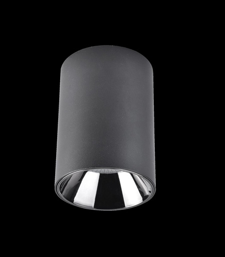 [EI39875] Artefacto De Adosar Techo Dicro GU10 Circ Fijo Negro Remy - Zaga