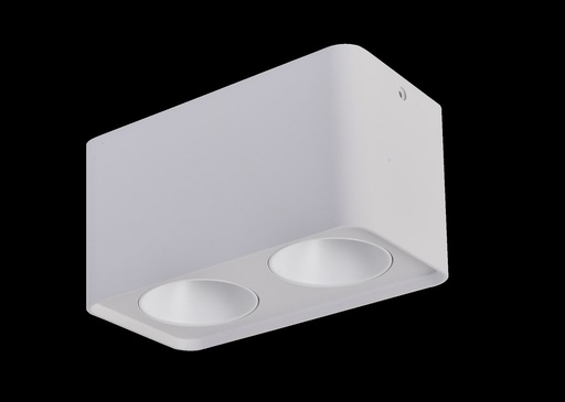 [EI39879] Artefacto LED De Adosar Techo 2L Cuad Fijo 12W Luz Calida Blanco Faron - Zaga