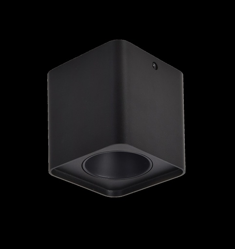 [EI39896] Artefacto LED De Adosar Techo 6W Luz Calida Negro Faron - Zaga