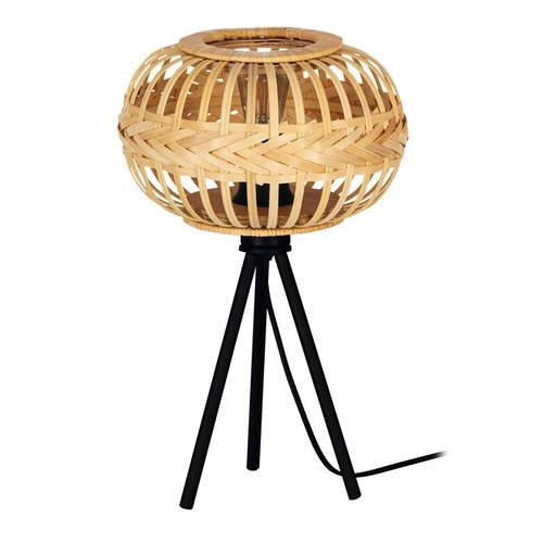 [HV39916] Velador Mesa 1L E27 Madera Amsfield 1 - Eglo