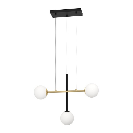 [EI39920] Colgante 3L 3X40W E14 Acero/vidrio Blanco Paz - Eglo