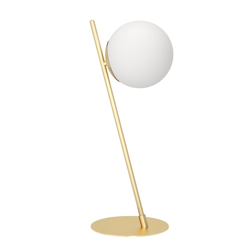 [HV39921] Velador Mesa 1L E27 Acero Blanco/dorado Rondo 4 - Eglo