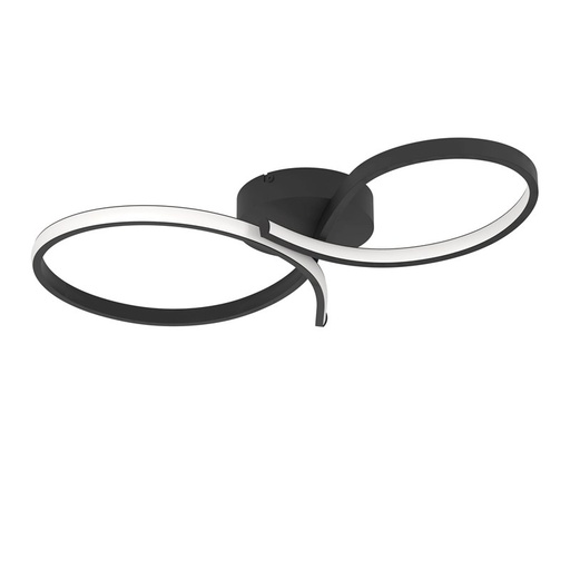 [EI39924] Plafon LED 21W 2500LM 3000K Aluminio/negro Serpins - Eglo