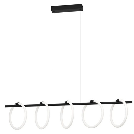 [EI40036] Colgante 5L LED Blanco 117CM Caranacoa - Eglo