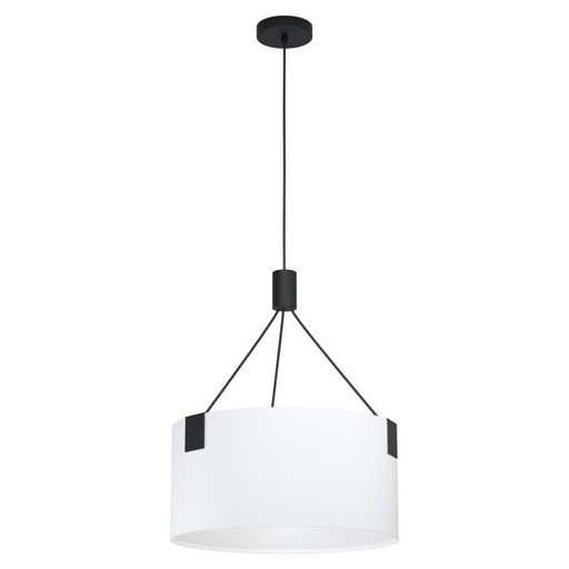 [EI40040] Colgante Tortola E27 De 3 Luces Blanco/negro Eglo (outlet)