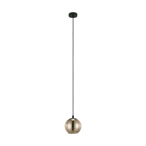 [EI40043] Colgante Lemorieta E27 De 1 Luz Dorado/negro Eglo