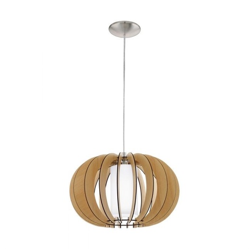 [EI40045] Colgante Stellato 1 E27 De 1 Luz Madera Eglo
