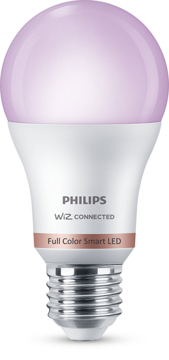 [EI40077] Lampara LED E27 A60 8.5W Rgb+blanco WIFI - WIZ