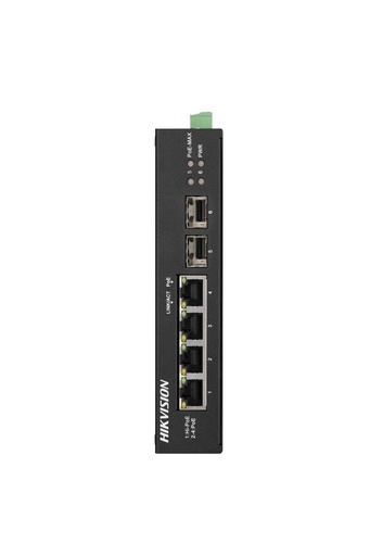[EC40669] Switch POE Industrial 04 Puertos Giga + 2 Sfp Admin Ds - 3T0506HP - E/hs - Hikvision