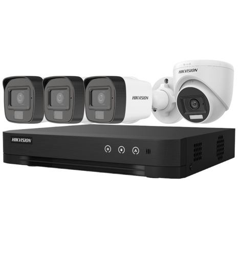 [EC40699] Kit Camaras Hybridlight Bullet/turret Ds - J142i(std)/par/kit - 7204HGHI - 4CAM/HL - Hikvision