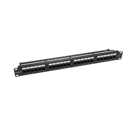 [EC40897] Patch Panel Cargado Cat6 24P Ds - 1CP6U24 - 1U(O - Std) - Hikvision