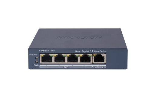 [EC40903] Switch POE De 04 Puertos Giga Smart Ds - 3E1505P - Ei/m - Hikvision