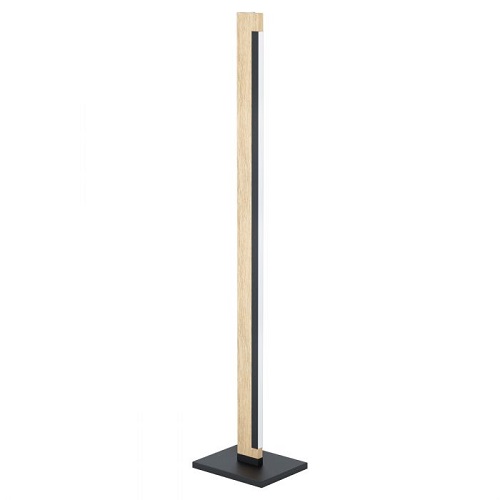 [HV40904] Velador Piso Camacho De 1 Luz C/ Lamp LED 22W Calida Marrón Eglo