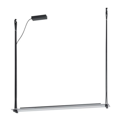 [EI40913] Colgante Pravomera De 1 Luz C/ Lamp LED 36W Calida/neutra/fria Negro Eglo (outlet)