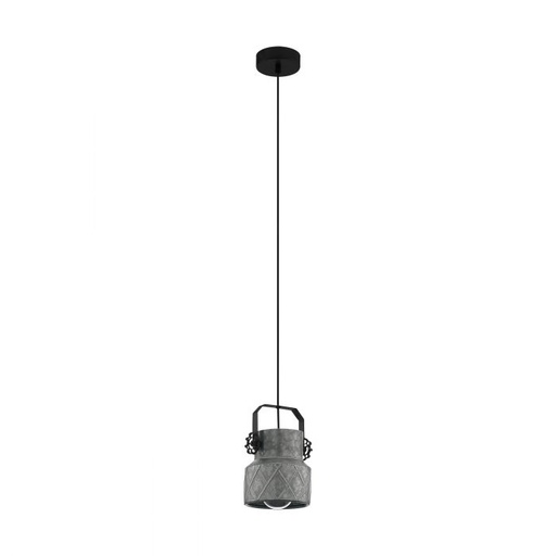 [EI40930] Colgante Hilcott E27 De 1 Luz Gris/negro Eglo