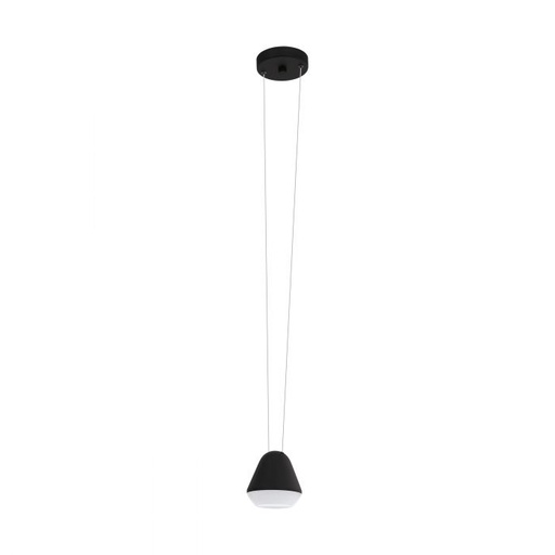[EI40937] Colgante Palbieta GU10 De 1 Luz C/ Lamp LED 3W Calida Negro/blanco Eglo (outlet)