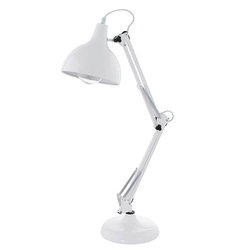 [HV41730] Velador Mesa Borgillio E27 De 1 Luz Blanco Eglo