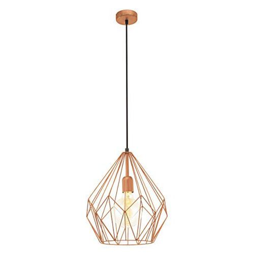 [EI41732] Colgante Carlton E27 De 1 Luz Cobre Eglo