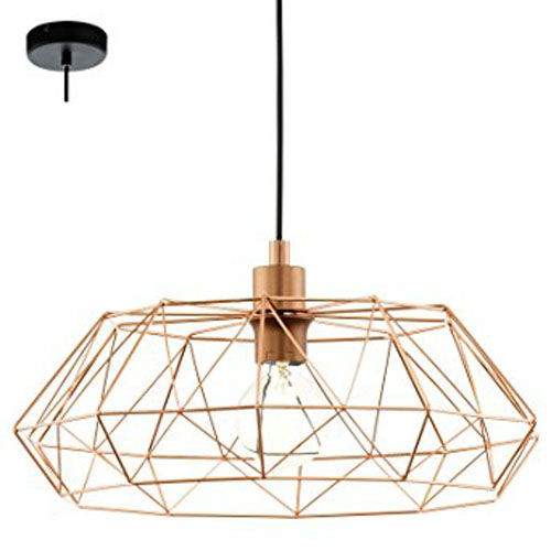 [EI41734] Colgante Carlton 2 E27 De 1 Luz Cobre Eglo