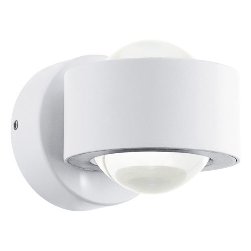 [EI41780] Aplique Ono 2 De 2 Luces C/ Lamp LED 2X2.5W Calida Blanco/transparente Eglo