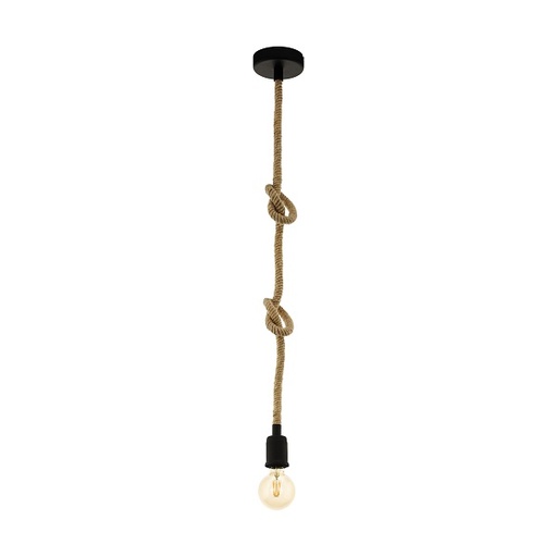 [EI41859] Colgante Rampside E27 De 1 Luz Negro Eglo