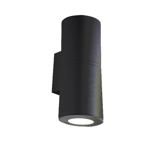 [EI41890] Aplique De Adosar Pared Bidir Franca GU10 C/lamp LED 6W Calida/neutra Negro Fumagalli
