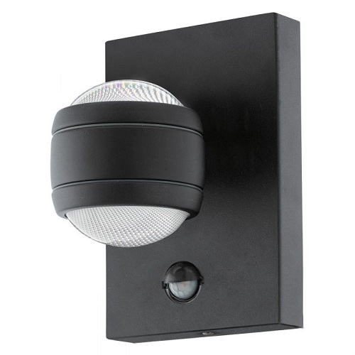 [EI41899] Aplique Bidir Sesimba1 De 2 Luces C/ Lamp LED 2X3.7W Calida Negro Eglo