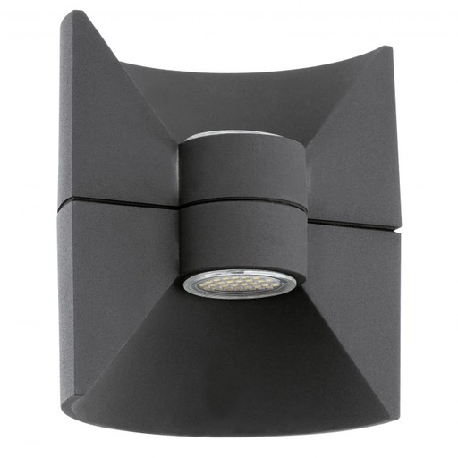 [EI41908] Aplique Bidir Redondo De 2 Luces C/ Lamp LED 5W Calida Gris Eglo
