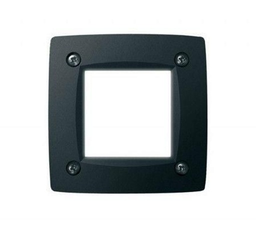 [EI41909] Aplique De Embutir Pared Leti Cuad GX53 De 1 Luz C/lamp LED 3W Calida/neutra/fria Negro Opal Fumagalli