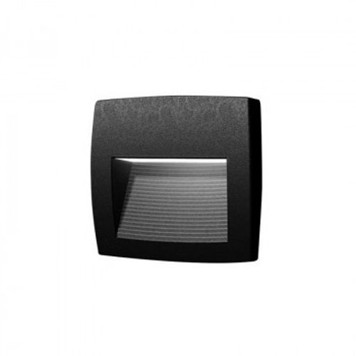 [EI41921] Aplique De Adosar Pared Lorenza Rx7s De 1 Luz C/lamp LED 3,5W Calida/neutra/fria Negro Fumagalli