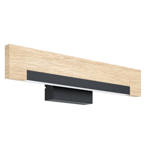 [EI41938] Aplique Ado Pared LED 8.5W 3000K 1050LM Dim Madera/negro Camacho - Eglo