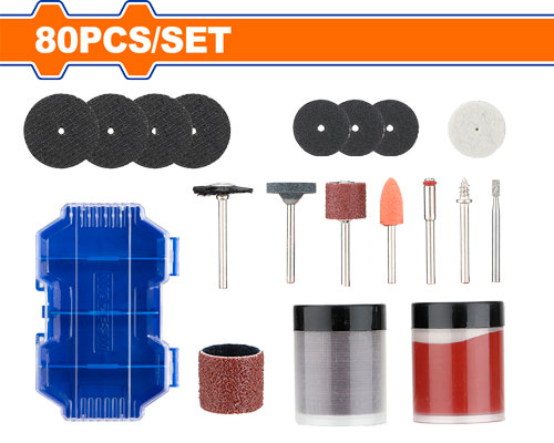 [E41960] Accesorios Uso General P/ Rectificadora (80 Pzs) - Wadfow