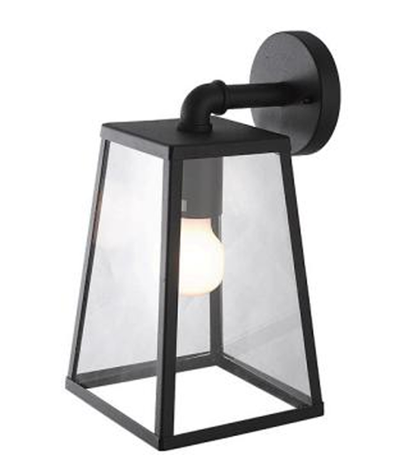 [EI42056] Aplique De Adosar Pared De 1 Luz E27 Negro Salerno Argo