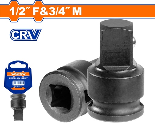 [FH42079] Adaptador De Llave De Impacto 1/2PULG A 3/4PULG - Wadfow