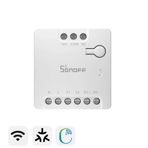 [EI42085] Actuador Matter WIFI P/ 01 Canal De Contacto Seco Mini - D - Sonoff