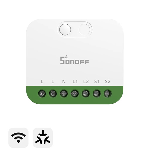 [EI42088] Actuador Matter WIFI P/ 02 Interruptor Mini - 2GS - Sonoff
